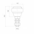 PSG gummierte Führungsrolle FI 42 mm für Schiebetore – Gewinde M12 001-282 (2)