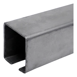 PSG Fahrschiene C-Profil Stahl für Schiebetore 80×80 mm – 7000 mm