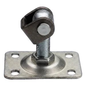 Verstellbares Torscharnier M20 mit rechteckigem Schild 110×75 mm Stahl verzinkt