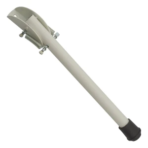 Stahl-Türstopper 300 mm weiß – Federstopper mit Gummifuß