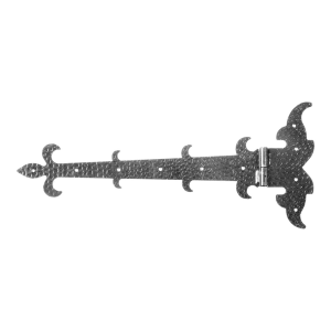 POSTAL Zierbeschlag Bandcharnier rechts aus Stahl 525 mm – dekorativ