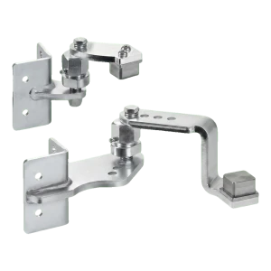 Comunello Torscharniere-Set zum Anschweißen an Pfosten 50×50 mm – rechts, für ansteigende Hänge