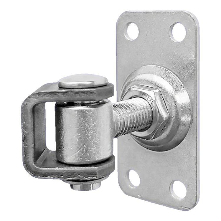 Komet – verstellbares Torscharnier M12 mit Schild 75 × 37 mm, galvanisch verzinkt 001-522 (1)