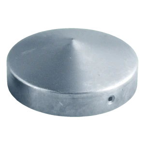 Stahl-Zaunkappe verzinkt für runden Pfosten Ø 48 mm