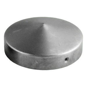 Stahlkappe rund für Zaunpfosten Ø 60 mm – roh
