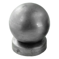 Stahl-Zaunkappe für Pfosten Ø 48 mm mit Zierkugel Ø 60 mm 001-591 (1)