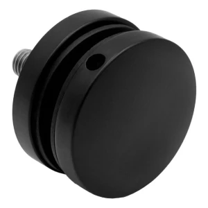 Glashalter Punktbefestigung für Glas 8-17,52 mm Ø 50/8/M10x50 AISI 304 flaches System schwarz