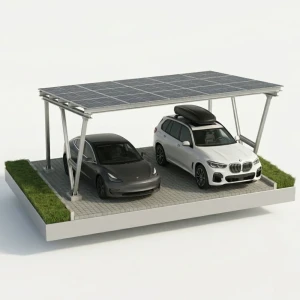 Solarcarport VICA für 2 Fahrzeuge SOLO Photovoltaik-Parkplatz