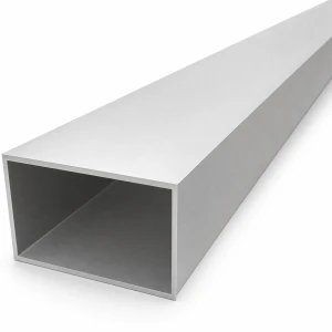 Rechteckiges Aluminiumrohr 50×80×2 mm – geschlossenes Profil EN AW-6060, L=2000 mm