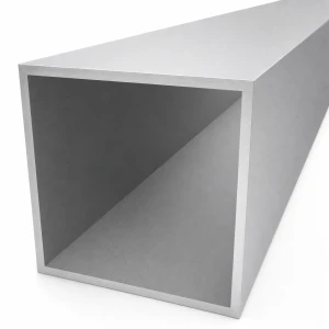 Aluminium Quadratrohr 100×100×4 mm – geschlossenes Profil L=2000 mm