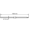 Erdungsstab (zusammensteckbar) mit Morse-Kegelverbindung ø 16 x 1500 mm – feuerverzinkter Stahl 001-774 (2)