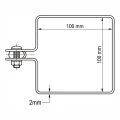 Endklemme für Zaunpaneele 100x100 mm verzinkt 000-781 (5)