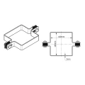 Zwischenschelle für Zaunpaneele 100x100 mm verzinkt 000-777 (4)