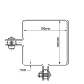 Eckschelle für Zaunpaneele 100x100 mm verzinkt 000-773 (1)