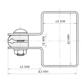 Endschelle für Zaunpaneele 60x40 anthrazit graphit GPV-700-11 (4)