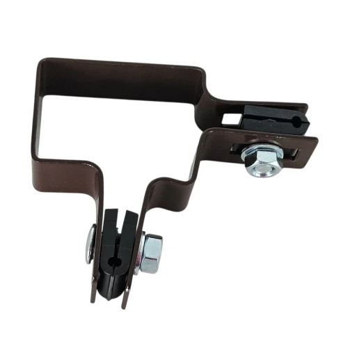 Eckschelle für Zaunpaneele 60x40 braun GPV-700-10 (2)