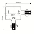 Eckschelle für Zaunpaneele 60x40 anthrazit graphit GPV-700-06 (3)