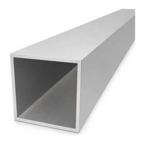 Aluminiumrohr quadratisch 90×90×4 mm – geschlossenes Profil EN AW-6060, L=2000 mm