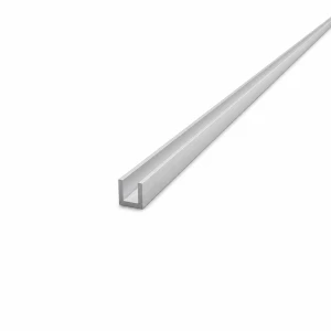 Aluminiumkanal 10×10×1,5 mm – C/U-Profil, Länge 2000 mm, EN AW-6060