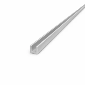 Aluminium-U-Profil EN AW-6060 C/U 12×12×2 mm, Länge 2000 mm