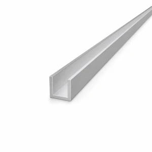 Aluminiumkanal 20×20×2 mm – C/U-Profil Länge 2000 mm