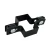 Zwischenschelle für Zaunpaneele 60x40 schwarz GPV-700-02 (1)