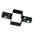 Zwischenschelle für Zaunpaneele 60x40 schwarz GPV-700-02 (2)