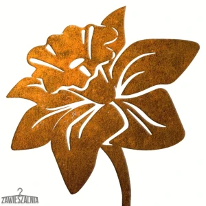 Zawieszalnia – Gartendekoration aus Corten-Stahl Narzisse XL 15×97 cm