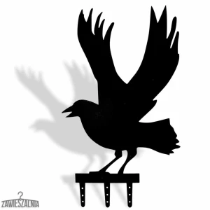 Zawieszalnia – Garten-Vogelscheuche Stahl Rabe XL 38×64 cm