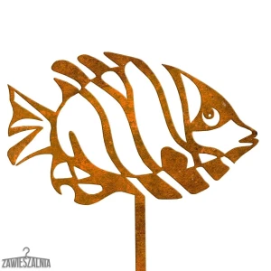 Gartenschmuck – dekorativer Fisch Otylia XL aus Cortenstahl 22×93 cm