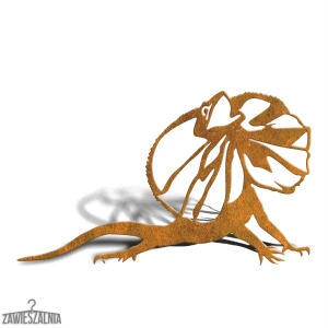 Wanddekoration – Gartendekoration Agama XL aus Cortenstahl 75×45 cm