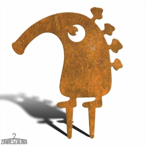 Gartendeko – Gartenornament Ungeheuer Lutin M 33×39 cm, Corten-Stahl