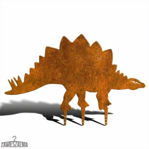 Zawieszalnia – Gartendekoration Stegosaurus XXL aus Cortenstahl 90,5 × 58,5 cm