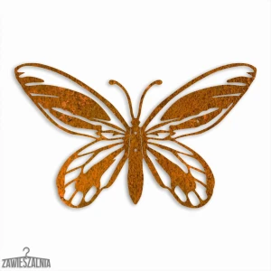Wanddeko 3D Schmetterling Goliat L 44 cm aus Cortenstahl