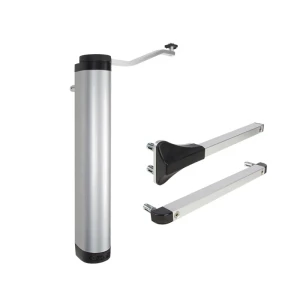 Locinox Lion – kompakter hydraulischer Torschließer für Gartentüren, silber