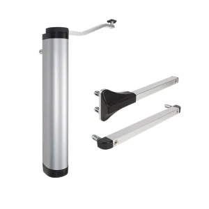 Locinox – vertikaler hydraulischer Torschließer für Gartentore 90° und 180° silber