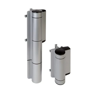 Locinox – hydraulischer Türschließer mit Scharnier für Gartentür 180° silber