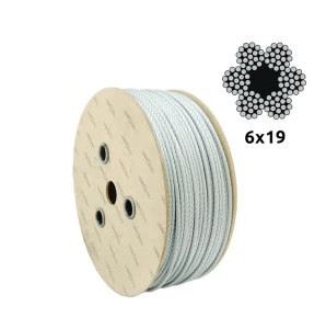 Verzinktes Stahlseil Ø6,0 mm 6×19 mit Faserkern FC – Verkauf pro Meter