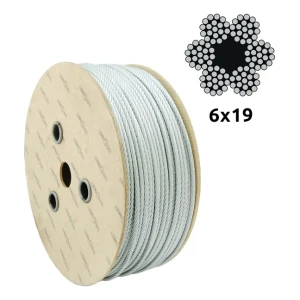 Verzinktes Stahlseil Ø12,0 mm 6×19 mit Faserkern FC