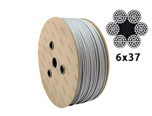 Verzinktes Stahlseil Ø12,0 mm 6×37 mit Fasereinlage FC