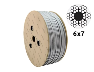 Verzinktes Stahlseil Ø3,0 mm 6×7 mit Faserkern – Verkauf pro Meter