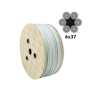 Verzinktes Stahlseil Ø16,0 mm 6×37 mit Fasereinlage FC