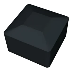 Schwarze Endkappe für PV-Montageprofil 40×40 mm – LLDPE Typ 1