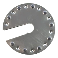 Runde PV-Erdungsscheibe mit Aussparung Ø44 mm – Edelstahl A2