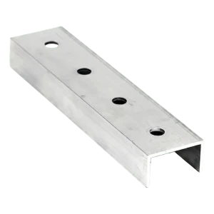 PV-Montageprofil-Verbinder Aluminium 20 cm – U-Profil 25×45×25 mm