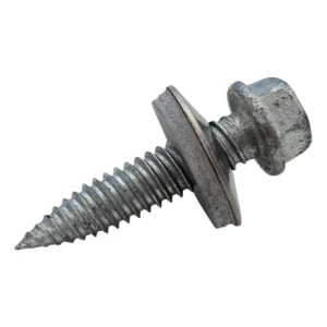 Bimetall-Blechschraube rostfrei 6,0×25 mm mit Unterlegscheibe – Montage von PV- und Stahlkonstruktionen