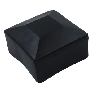 Schwarze LLDPE-Endkappe für PV-Montageprofile 40×40 mm – Typ 2