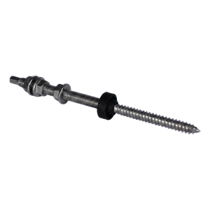 Stockschraube M10×200 A2 für PV-Adapter und Dreiecke mit EPDM-Dichtung