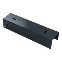 U-Profil für Zaunsockel 200×50 mm Stahl anthrazit