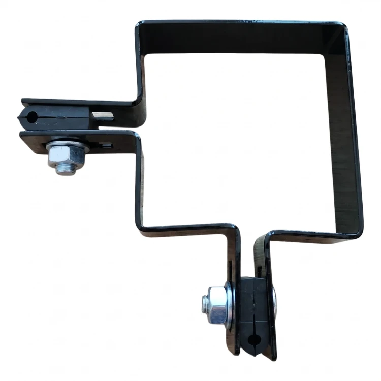 Eck-Panelklemme 80×80 mm schwarz RAL 9005 – komplettes Montageset 001-612 (3)